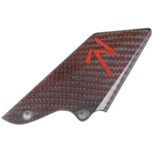 واقي الكعب من الكربون لايت تك – إصدار أسود وأحمر (الجانب الأيسر)