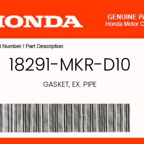Honda CBR1000RRR exhaust gasket 1 set (4pcs) OEM | 18291-MKR-D10