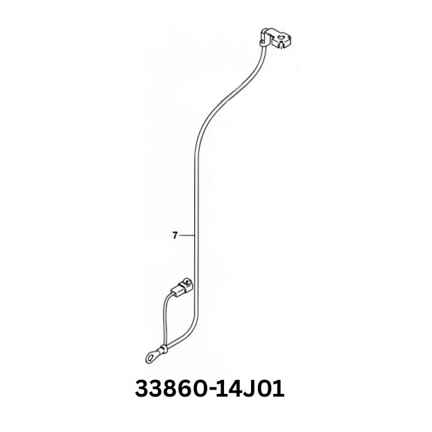 Genuine OEM Suzuki GSX-R600 750 negative battery cable 33860-14J01